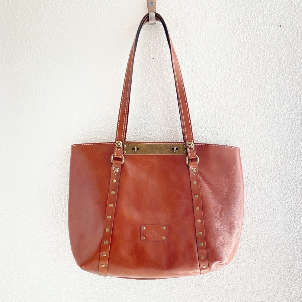Patricia Nash Cognac Brown Leather Tote